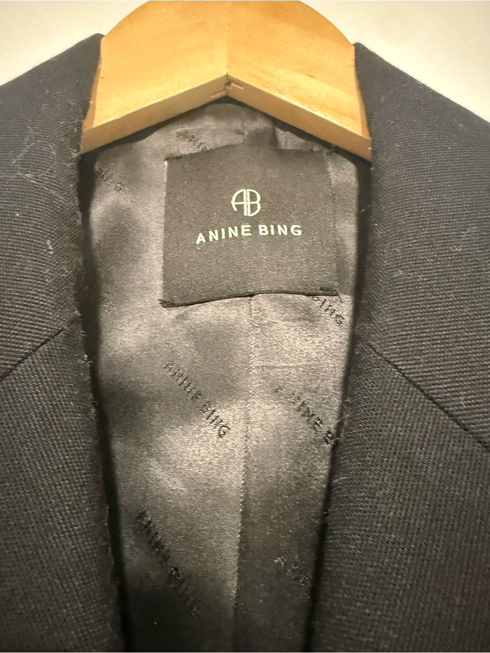 Anine Bing Black Blazer - Classic Tailored Suit Jacket